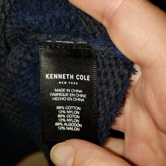 Kenneth Cole Striped Zip Sleeve Cropped Sweater - Picture 4 of 7